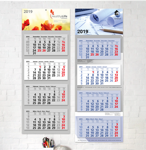 Werbekalender für Terminübersicht