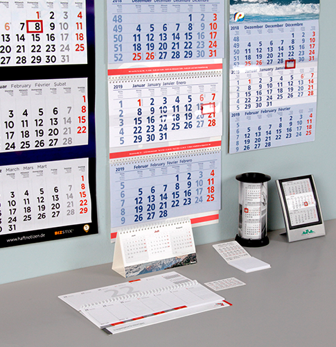 Streifenkalender und viele weitere Kalender