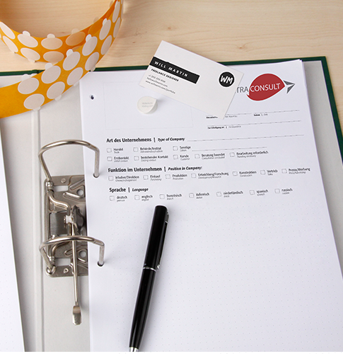 Messeberichtblock Punktraster individuell