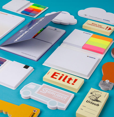 Haftnotizen bedrucken lassen